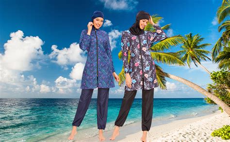 Amazon Captainswim Women Modest Muslim Swimsuit Full Coverage