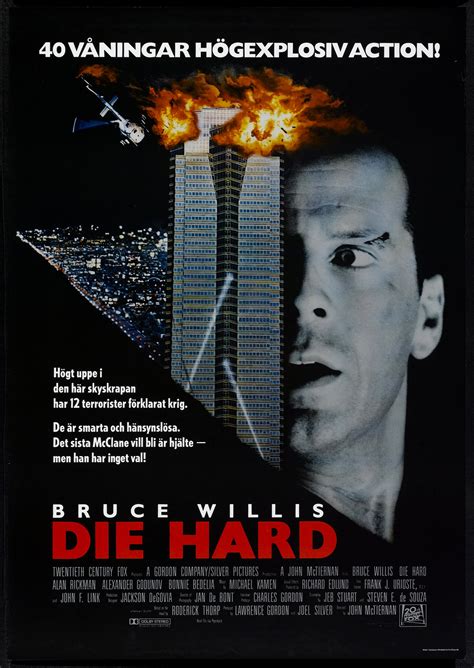 Die Hard (20th Century Fox, 1988). Swedish One Sheet (27.5" X | Lot ...