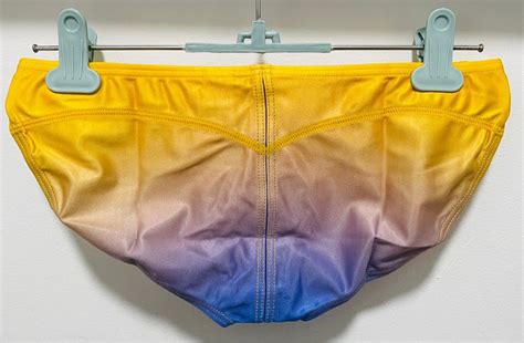 Egde Gradation Super Low Rise Bikini Underwear Yellow Men S