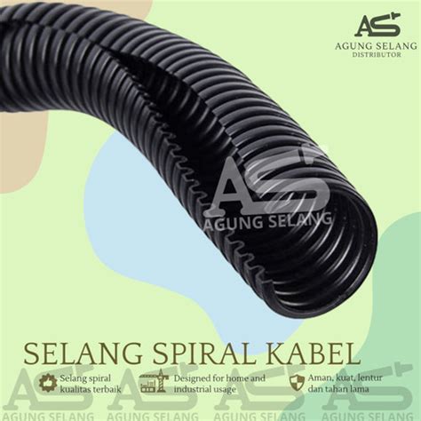 Jual Selang Spiral Mm Flexible Belah Untuk Kabel Mobil Motor