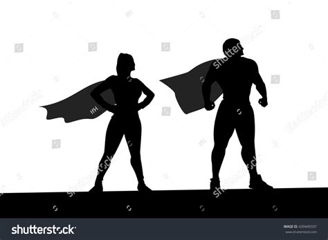 Heroes Silhouette 3 Stock Vector Royalty Free 439449337 Shutterstock