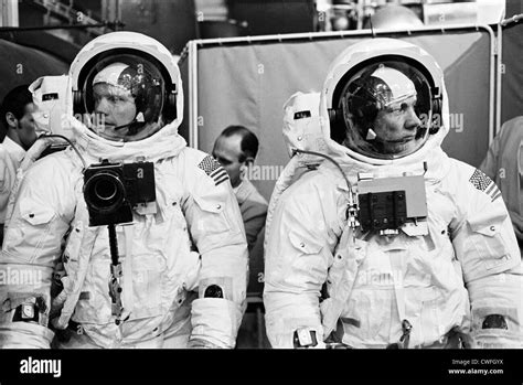 Nasa Astronaut Neil Armstrong And Buzz Aldrin Prepare For Eva Training