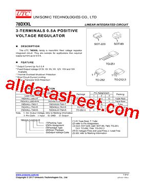 D Ll Tna Datasheet Pdf Unisonic Technologies