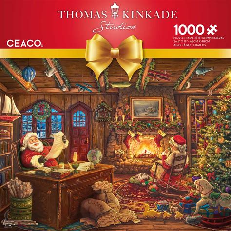 Santa Checking His List 1000 Pieces Ceaco Puzzle Warehouse