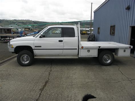 1997 Dodge Ram 2500 4x4 Ext Cab Pu Cummins Auto Flatbed 233k Miles Runs Good