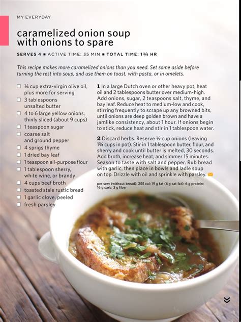 Caramelized Onion Soup Recipe