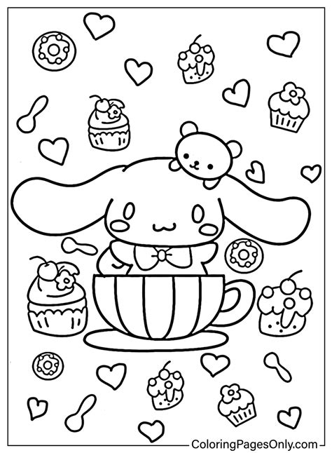 Coloriage Cinnamoroll Imprimable Gratuit Coloriages Gratuits à Imprimer