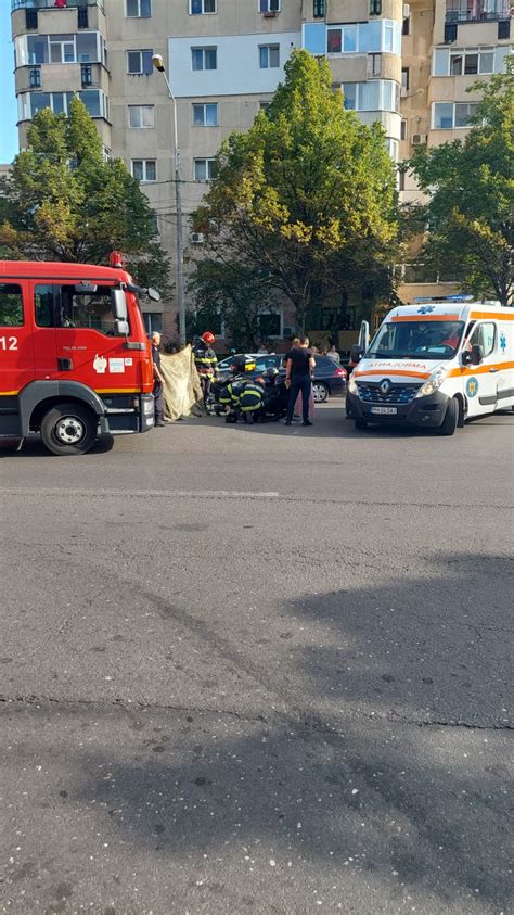 Motociclist implicat într un accident rutier pe strada Mărășești din