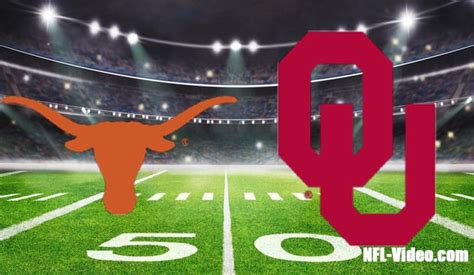 Texas Vs Oklahoma Football Week 6 2022 Full Game Replay NCAA College