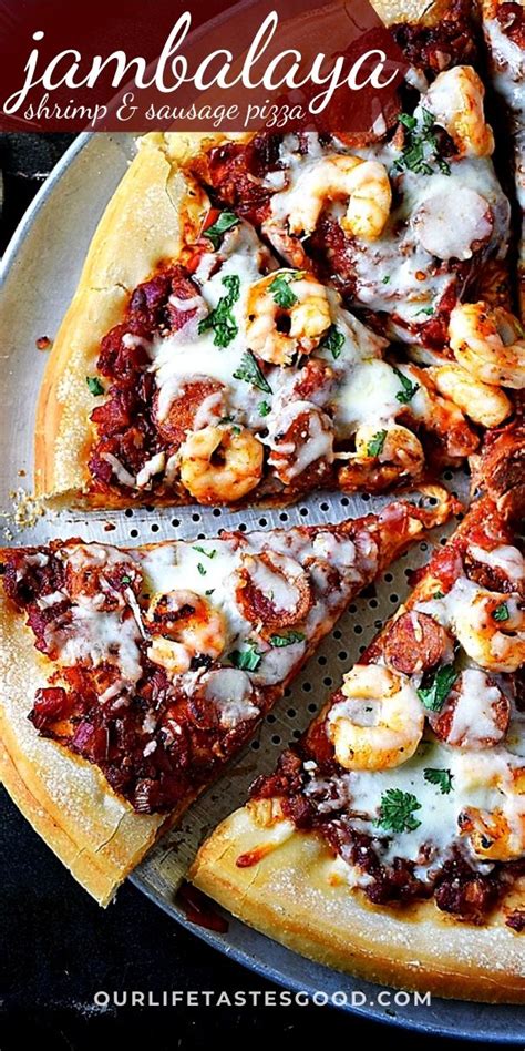 Jambalaya Pizza With Cajun Shrimp Andouille Sausage