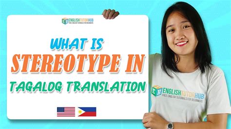 What Is Stereotype In Tagalog Translation Stereotype In Tagalog Youtube