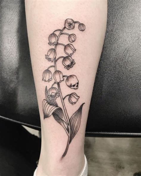 30 Pretty Lily Of The Valley Tattoos To Inspire You In 2022 Tattoos