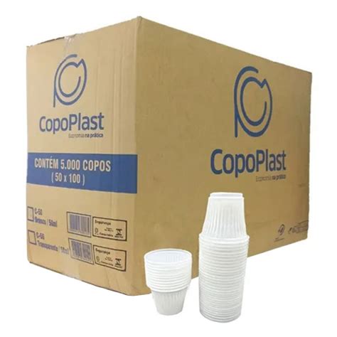 Copo Copoplast Descartavel Ml Transparente Caixa C Pacotes C