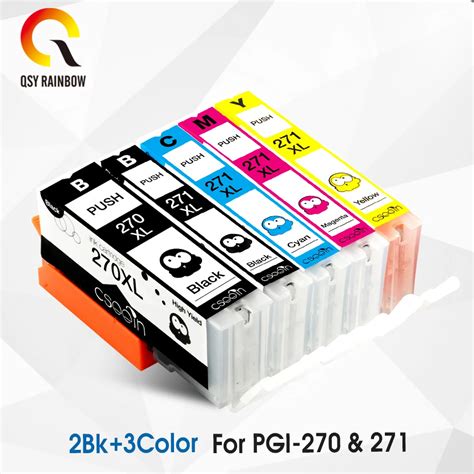 5pcs PGI 270 CLI 271 PGI 270 CLI 271 Printer Ink Cartridge For Canon