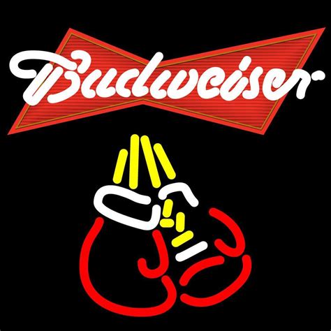 Budweiser Boxing Neon Sign Diy Neon Signs