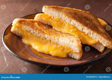 Homemade Grilled Cheese Sandwich For Breakfast Stock Image Image Of