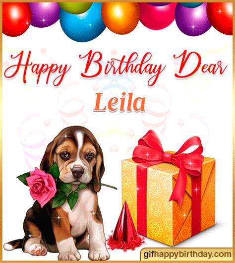 Wish Happy Birthday S With Name Leila