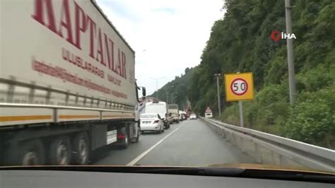 Karadeniz Sahil Yolu Nda Heyelan Son Dakika