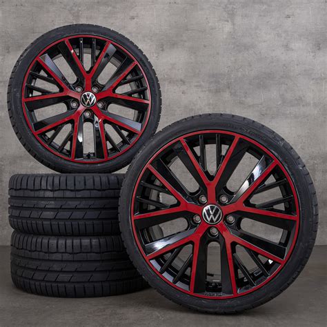 Jantes Vw 19 Pouces Golf 7 6 Gti Gtd Pneus été Twinspoke 5g0071499 Neuf