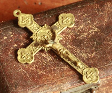 Ancienne Croix Pectorale Souvenir De Mission Antique Religieux