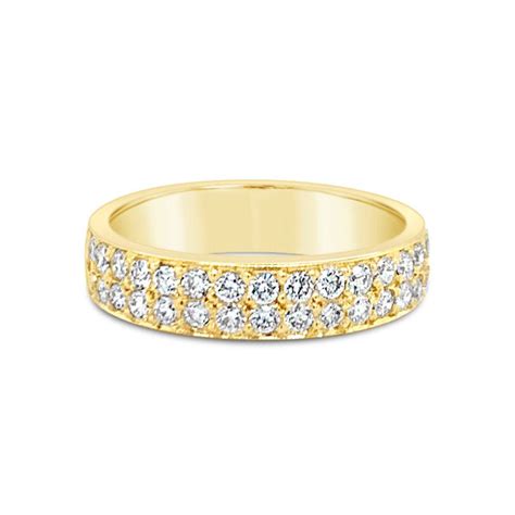 Double Row Diamond Ring Gold River Jewellers