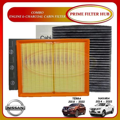 Combo Engine Air Filter And Charcoal Cabin Filter For Nissan Terra