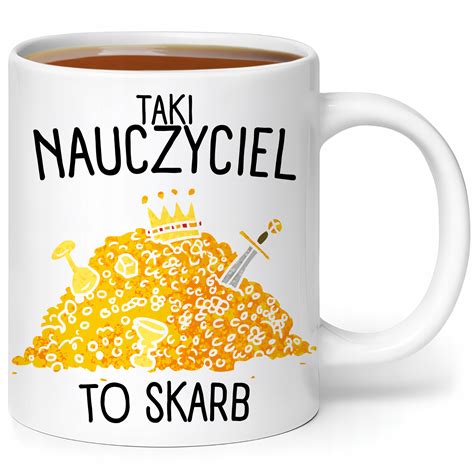 KUBEK DLA NAUCZYCIELKI DZIEŃ NAUCZYCIELA PREZENT ŚMIESZNE WZORY PREZENT