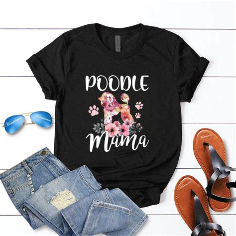 Poodle Mama Shirt Poodle Mom Shirt Standard Poodle Shirt Etsy