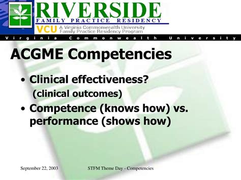 Ppt Acgme Competencies Web Based Evaluation And Documentation