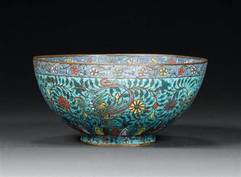 Bonhams A Cloisonné Enamel Bowl Jingtai Mark 16th Century