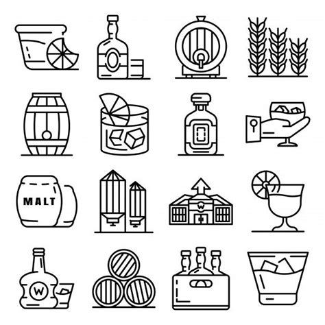 Vector Icons Vector Art Whisky Club Icon Design Web Design Beer