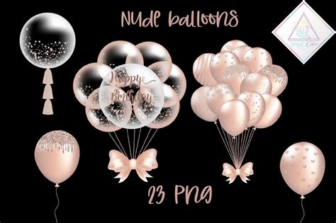 Nude Balloons Clipart