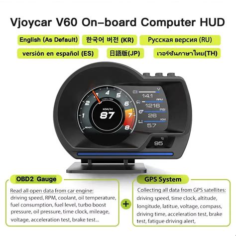 Hud A Obd Araba Head Up Display Ak Ll Araba Su Ve Ya Turbo L Er