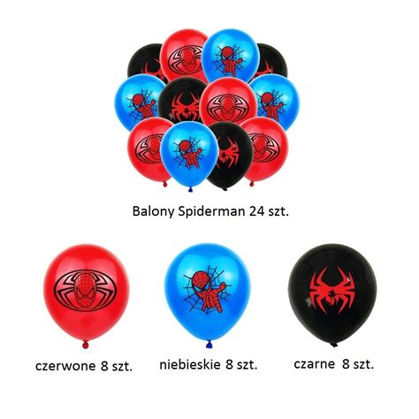 Spiderman Marvel Zestaw Urodzinowy Balony Baner Turek Kup Teraz Na