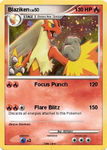 Pokémon Blaziken 705 705 Focus Punch My Pokemon Card