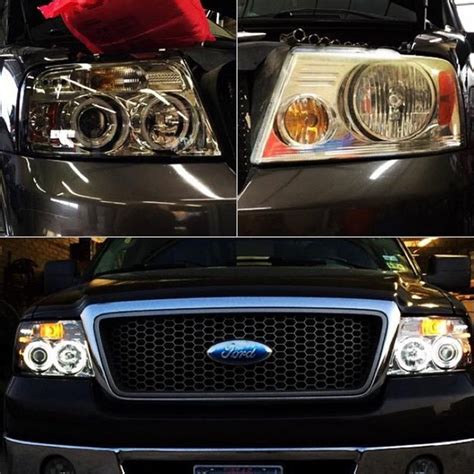 Spyder® Ford F 150 2007 Chrome Halo Projector Led Headlights