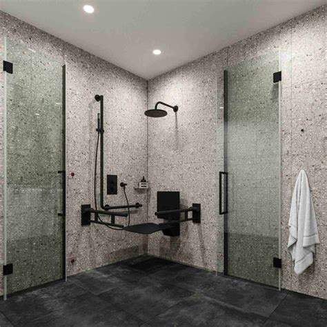 Doc M Wc Shower Pack Wall Hung Wc And Matt Black Rails Motionspot