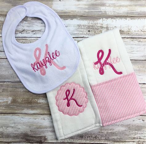 Baby Girl T Set Personalized Monogrammed Appliqued Baby Etsy