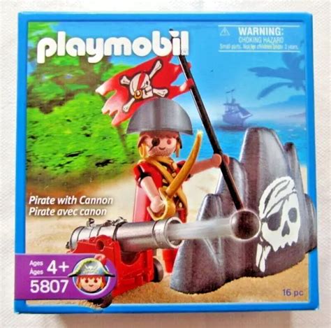 PLAYMOBIL 5807 PIRAT Mit Kanone Selten USA NEU OVP EUR 20 00