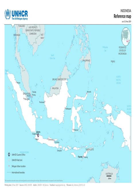 document indonesia reference map  november