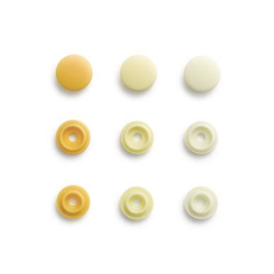 Bouton Pression Color Snaps Mini Rond 9 Mm Jaune Clair Prym Chez