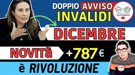 INVALIDI PARZIALI e TOTALI NOVITÀ DICEMBRE PENSIONE AUMENTI IMPORTI