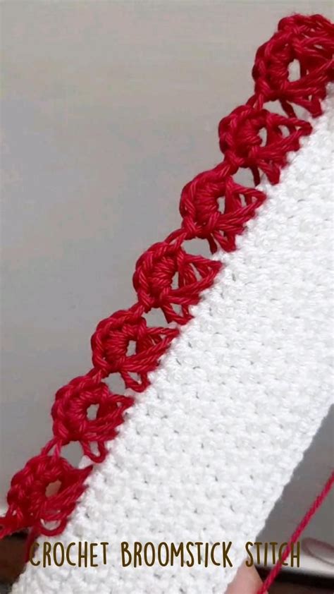 Crochet Broomstick Stitch Super Easy And Beautiful Pattern Edging