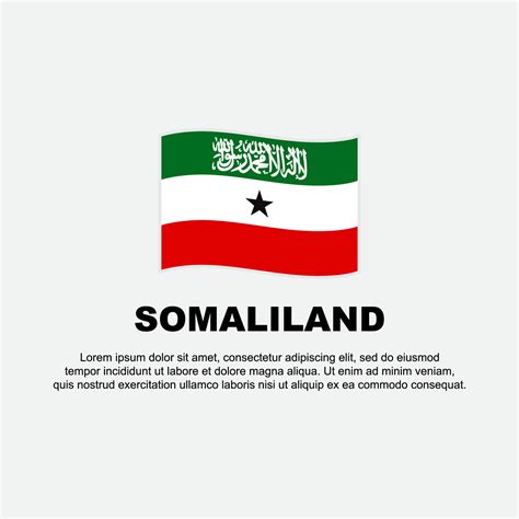 Somaliland Flag Background Design Template Somaliland Independence Day