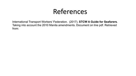 Stcw A Guide For Seafarers Pdf