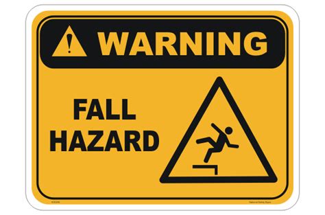 Fall Hazard Sign Printable