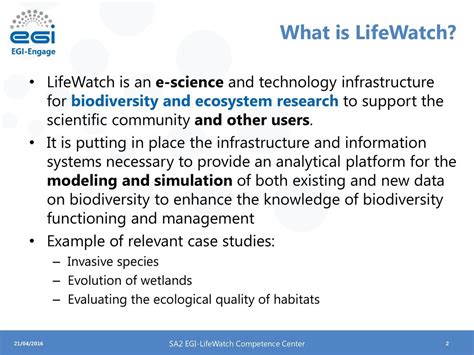 Sa2 Knowledge Commons Egi Lifewatch Competence Center Ppt Download