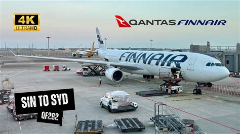 Qantasfinnair A330 300 Qf292 Economy Class Singapore To Sydney Flight Review Mar 2024 4k