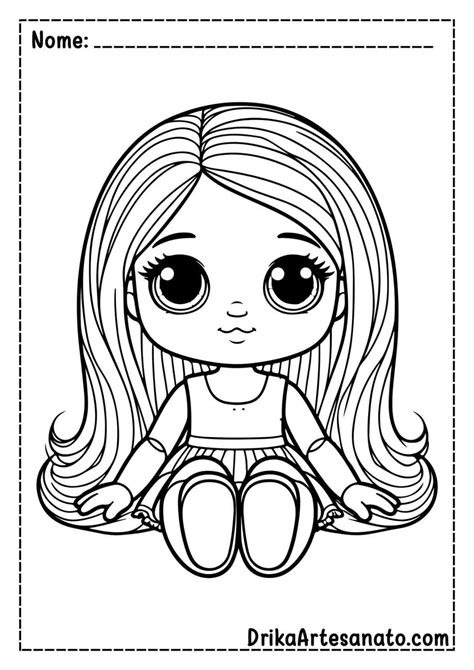 Desenho De Uma Boneca - 8
