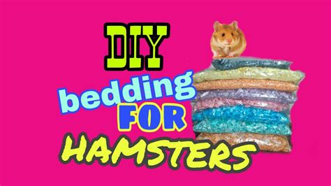 Diy Colorful Bedding For Hamsters Youtube